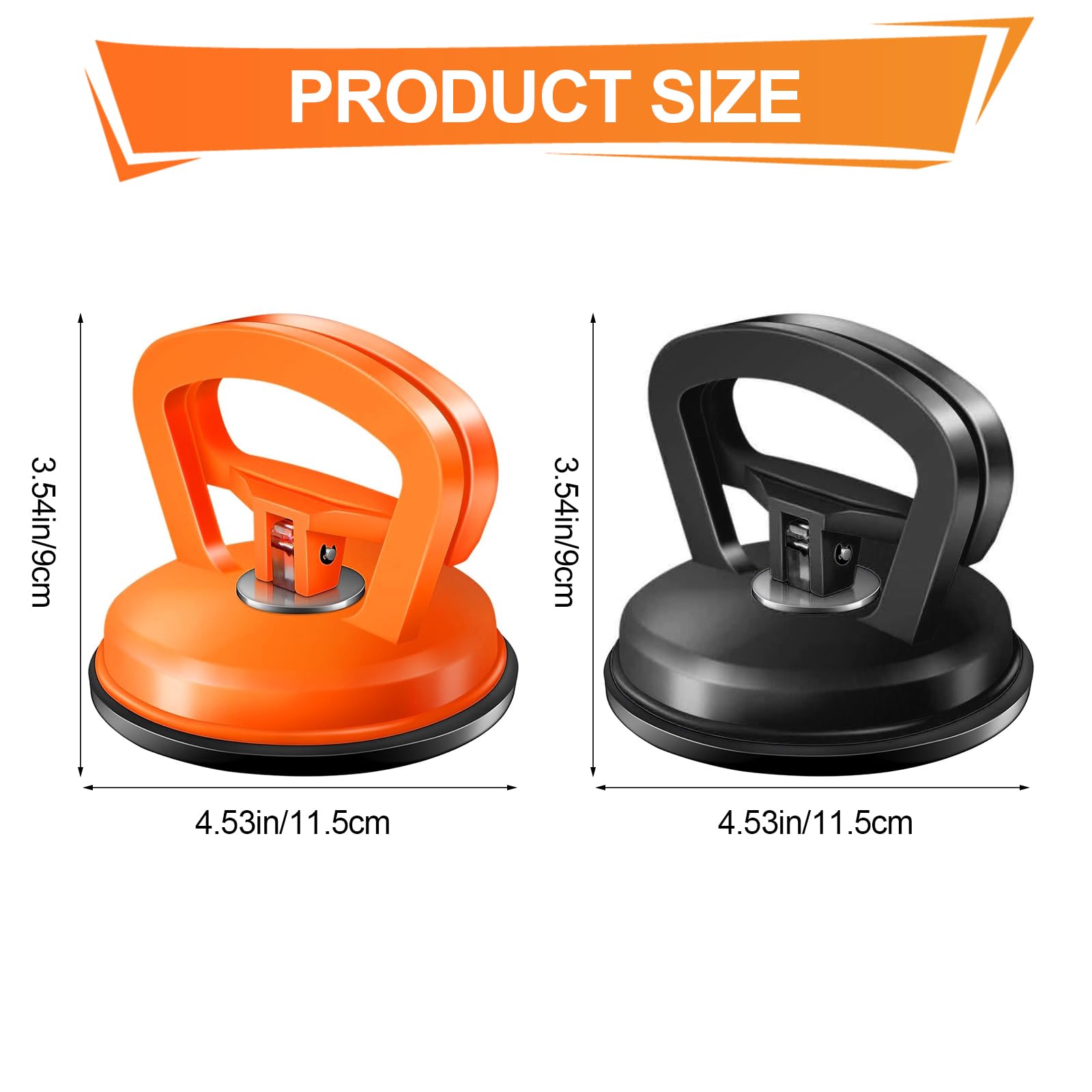 heqxwl 2 Large Dent Puller,Suction Cup Dent Puller,Dent Remover Tool for Car Dent Repair, Glass, Screen, Tiles Lifting and Objects Moving