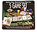 5 in 1 Casino Games Set Roulette,Poker, Black Jack, Craps, has Chips,Mats, Dices, Cards,