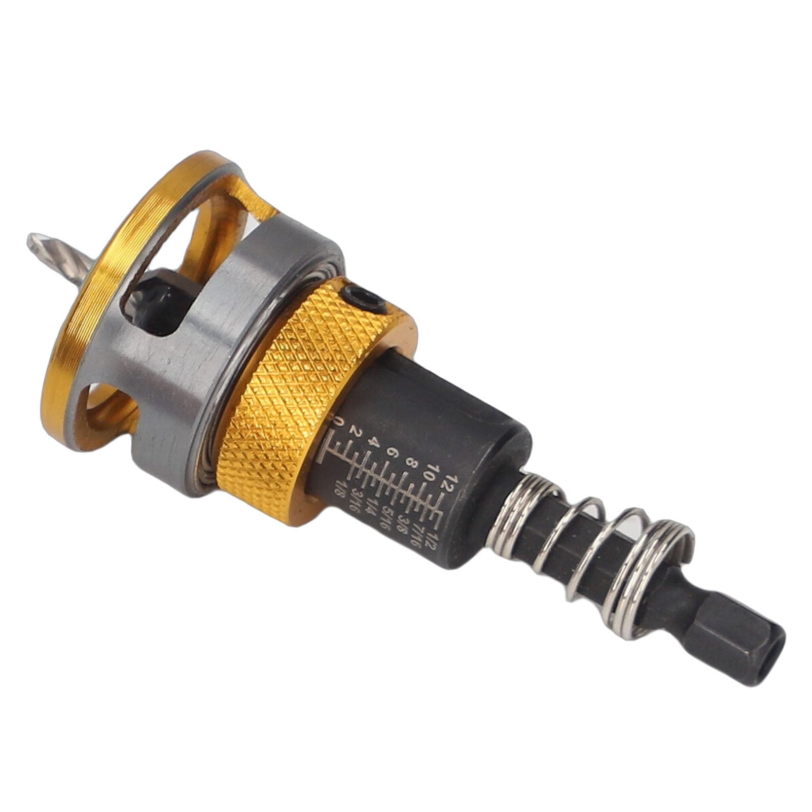 Juego de Brocas Avellanadoras, Collar de Tope de Profundidad Ajustable con Ajuste de Profundidad Semiautomático, para Ensamblaje de Aparatos de Renovación de Carpintería, Brocas