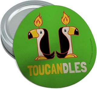 Toucandles Toucan Two Candles Funny Humor Round Rubber Non-Slip Jar Gripper Lid Opener