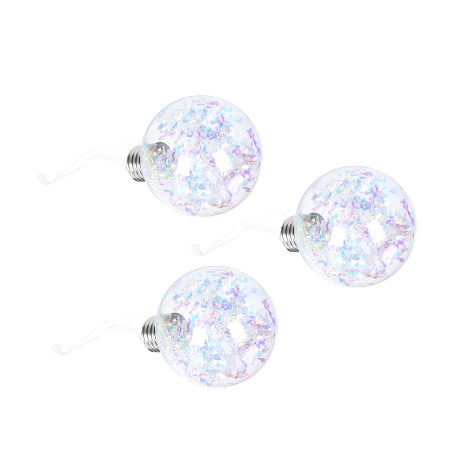 TOPBATHY 4 Sätze Weihnachtskugellichter Christbaumschmuck Weihnachtskugeln Dekorationen Weihnachtsdeko Fairy Lights Weihnachtsversorgung Dekoration Für Weihnachtsfeiern Plastik 3 Stück * 4