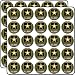 Army Us Military 50 Pack Scrapbook Sticker - 1 Inch Small Decals for Planners, Journals, Laptops & Envelope Seals