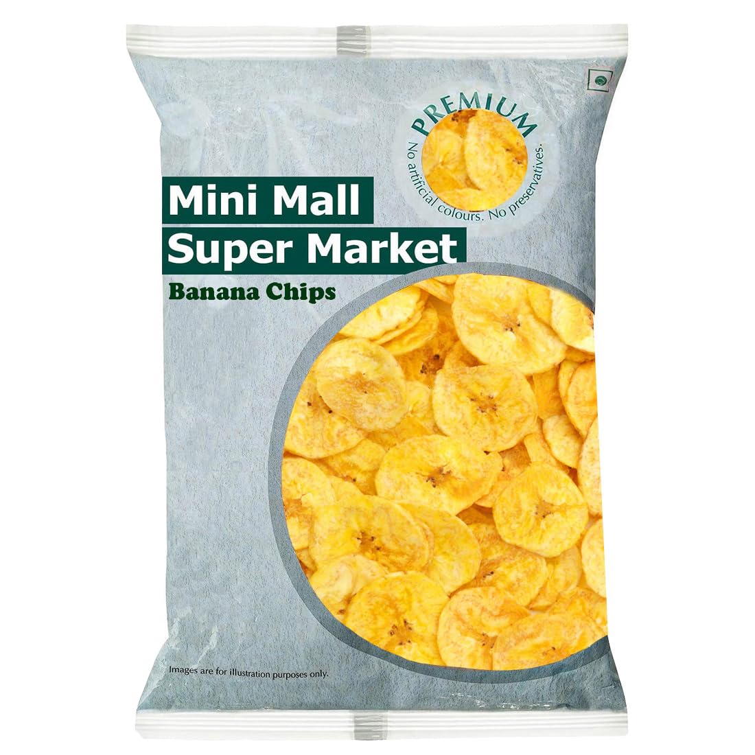 Minimall Super Market Crispy and Crunchy Yellow Kerala Banana Chips/Banana Waffers (1 Kg)