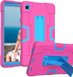 HAII Case for Samsung Galaxy Tab A7 Lite T220/T225, Full Body Rugged Kids Case with Kickstand Heavy Duty Shockproof Drop-Proof Protection Cover for Samsung Galaxy Tab A7 Lite 2021 (RoseBlue)