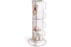 Simple and Modern Winnie the Pooh Stacking Mug Set