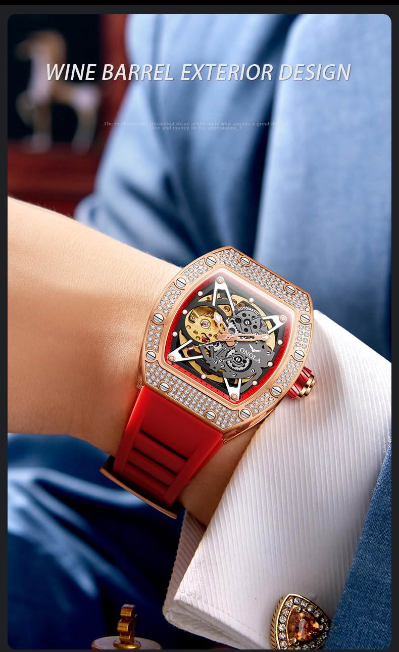 Orologio da uomo alla moda e di affari di fascia alta meccanico orologio impermeabile orologio sportivo e tempo libero orologio da uomo