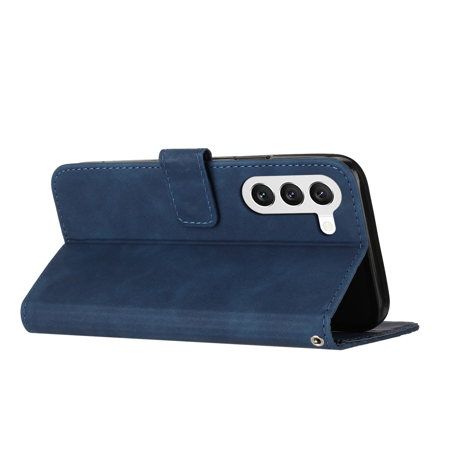 Funda para Samsung Galaxy S23 Plus, PU Cuero Flip Carcasa Fundas Móvil de Tapa Libro Caso Piel PU para Samsung S23 Plus, Billetera Tarjetero Case Telefono Cubrir Móvil Phone Cover (Azul) — view 2