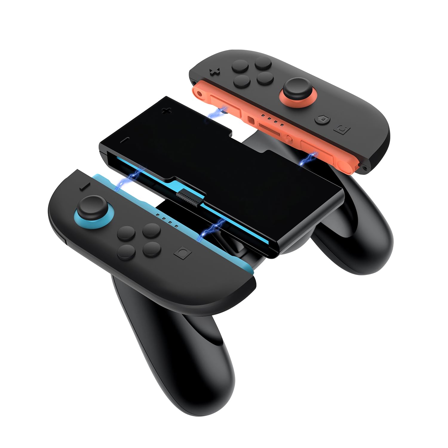 Tolesum Aufladehalterung für Switch 2,Ladegriff mit Ständer für Joy Con 2,Magnetischer Ladestation Controller Griff für NS Switch Joycon 2 Zubehör