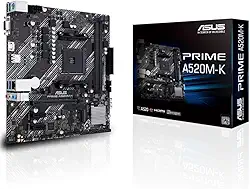 Placa Mãe Asus para AMD AM4 Prime A520M-K 2xDDR4 mATX - 90MB1500-M0EAY0