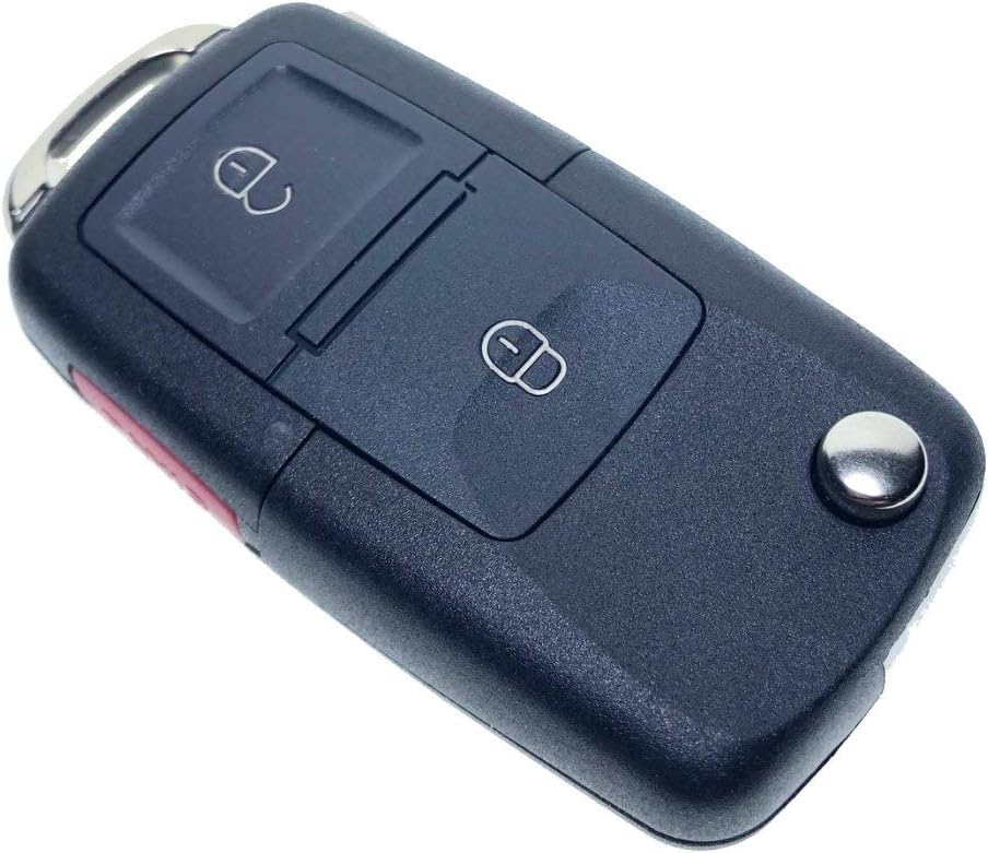 Uniqkey Euro Style All in One Flip Key Remote Replacement for H3 L2C0007T Keyless Entry Control Fob Clicker Switchblade Transmitter Folding