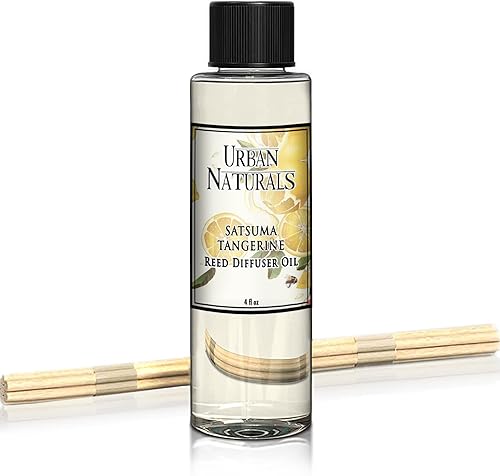 Miniatura 70 de Urban Naturals Citrus Bliss - Recambio de aceite de difusor de caña perfumada con mandarina y pomelo + varillas de repuesto | Aroma cítrico fresco y