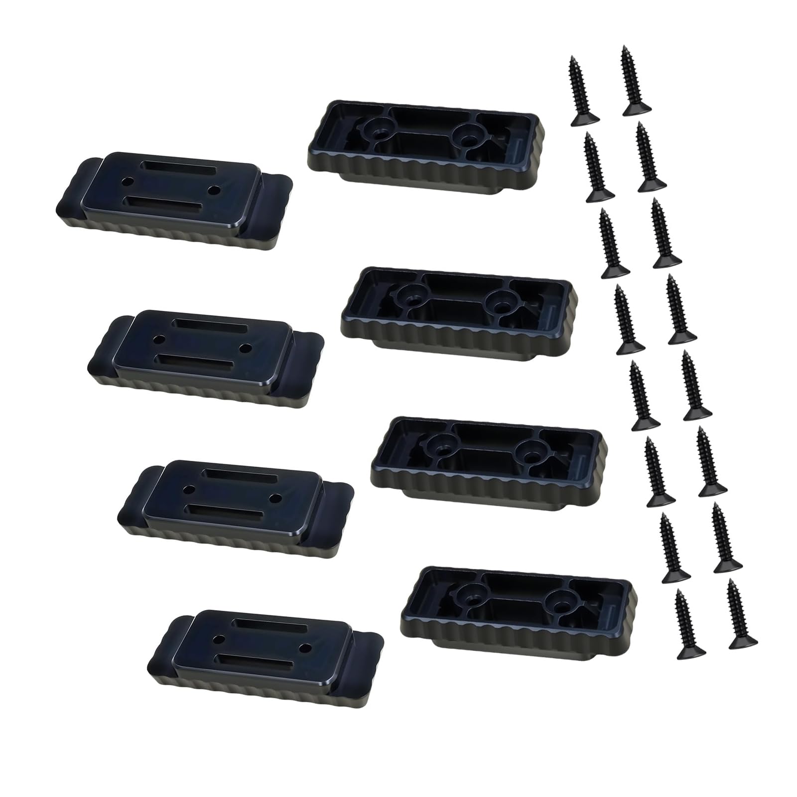 Ljmyy 12Pcs Mounting Feet For Power Tool Systems Nails Included ABS Construction Tool Accessories