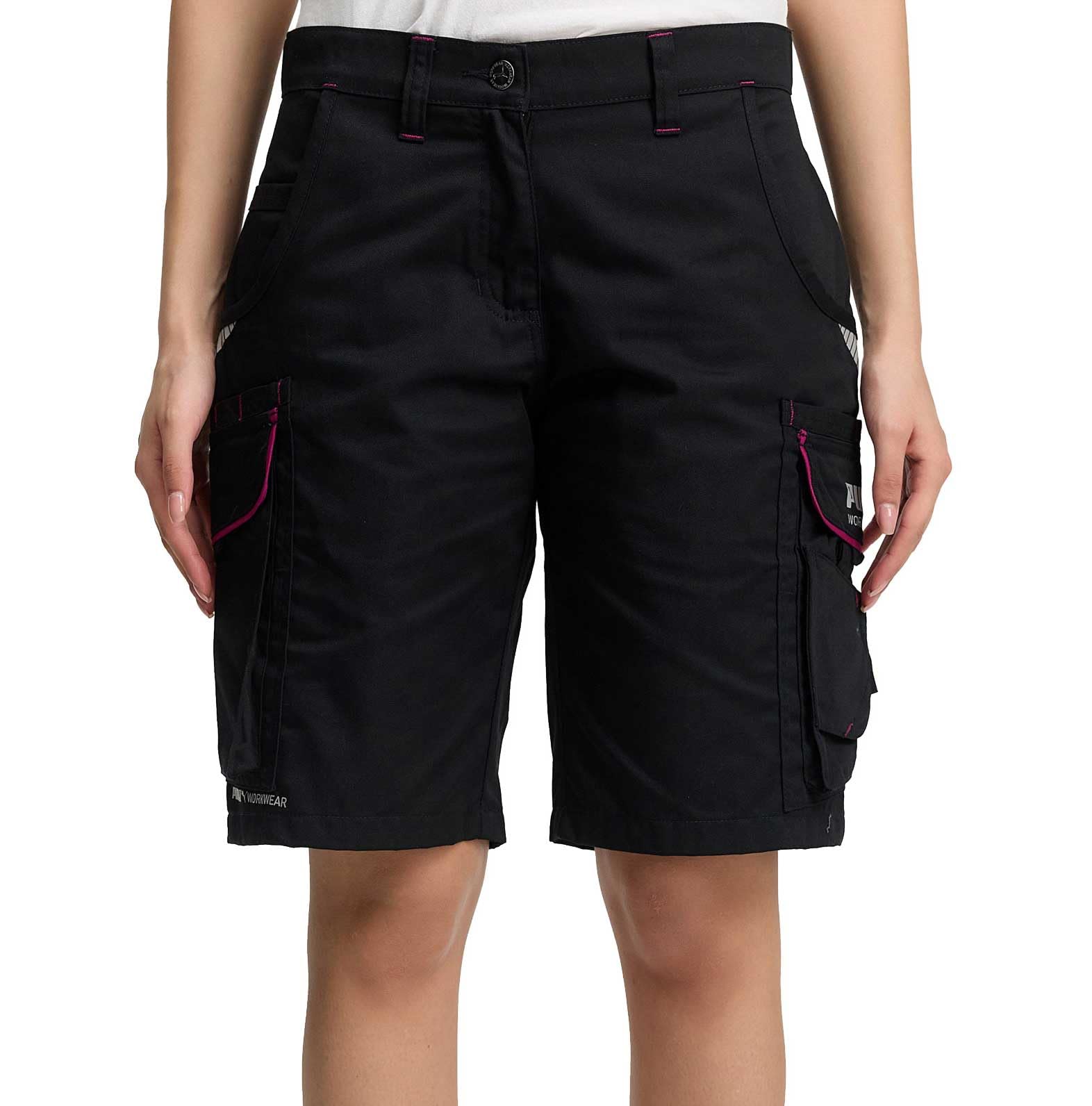PUMA Workwear Precision X Arbeitsshorts - Kurze Arbeitshose Damen - Robustes, Flexibles Material - Cargohose mit vielen Taschen - Bequeme Passform - Ideal für Handwerk Heimwerk und Baugewerbe