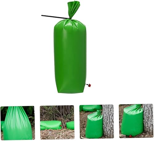 Miniatura 6 de Angoily Bolsa de riego de árboles Bolsa de riego de plantas de liberación lenta Bolsa de riego por goteo Bolsa de riego de PVC 10l para árboles
