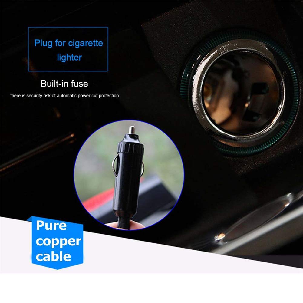 Riscaldatore Per Auto 12V, 600W-800W Riscaldatore Per Auto 3 Fori Sbrinatore Per