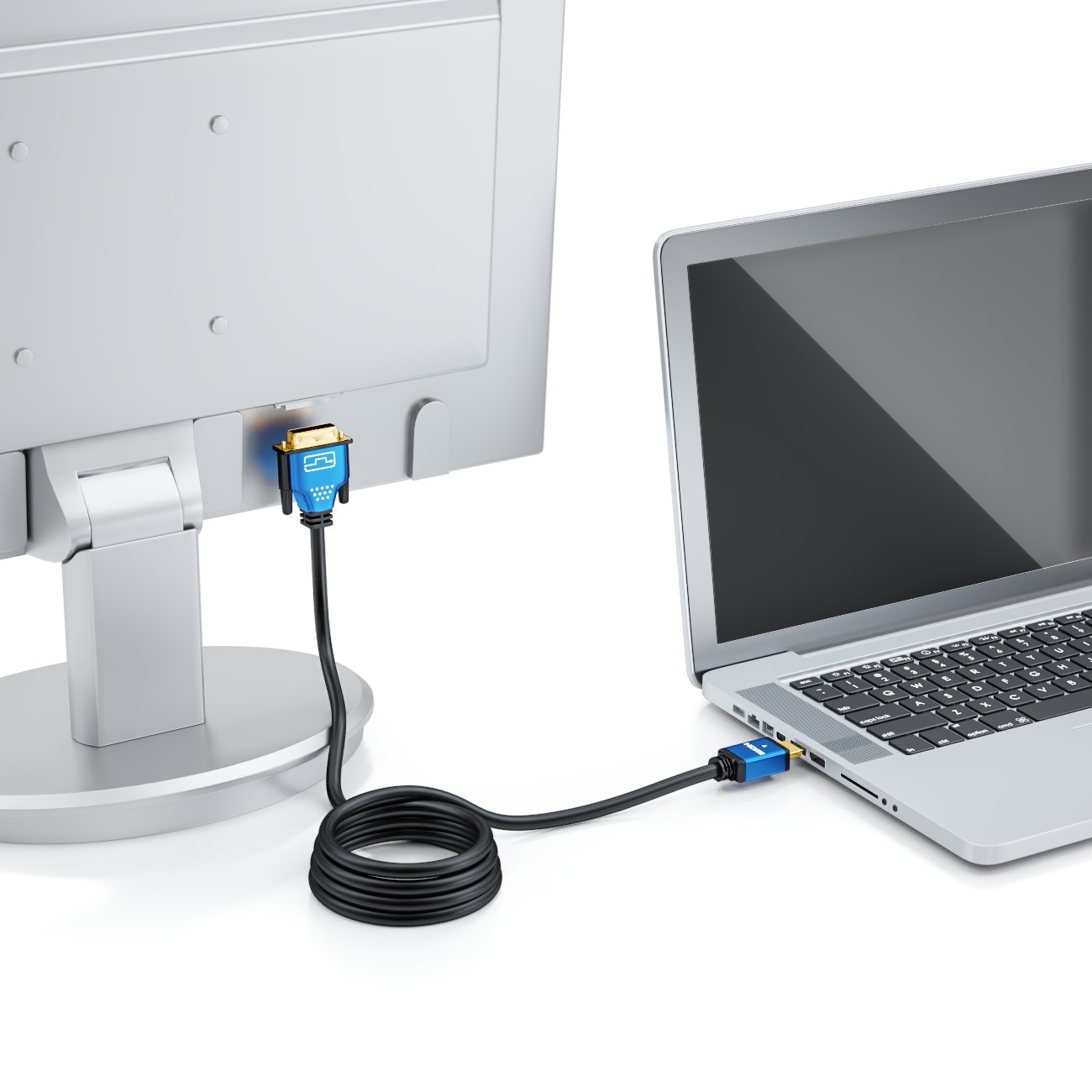 Cavo HDMI A DVI DeleyCON 1m - Alta Velocità, 1080p Full HD, 3D Ready, Connettori Dorati, Nero - Foto 4