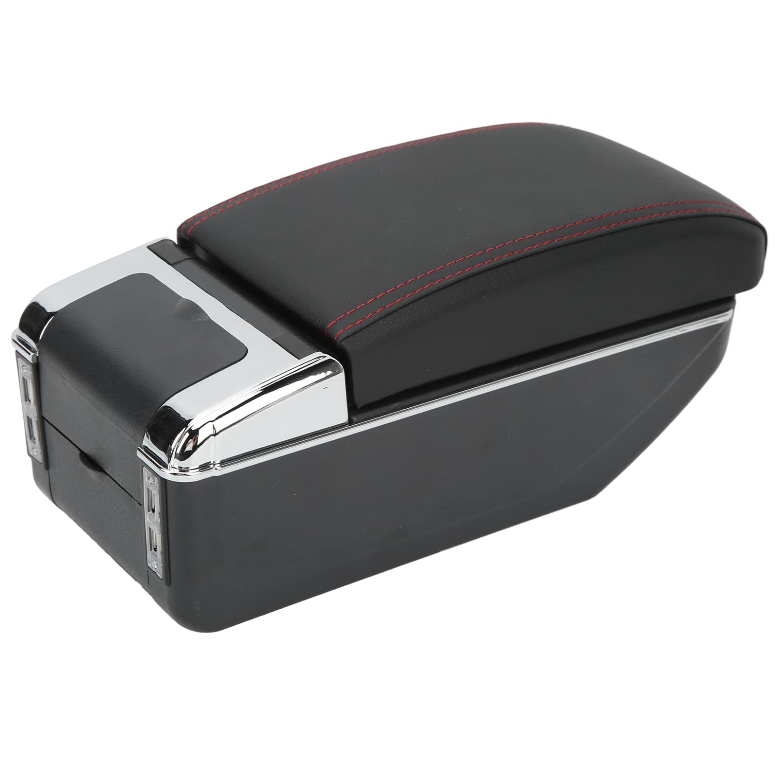 AMONIDA Premium Konsola środkowa Schowek w Podłokietniku z 7 Portami USB Pasuje do Eleganckiego Forda 08-18