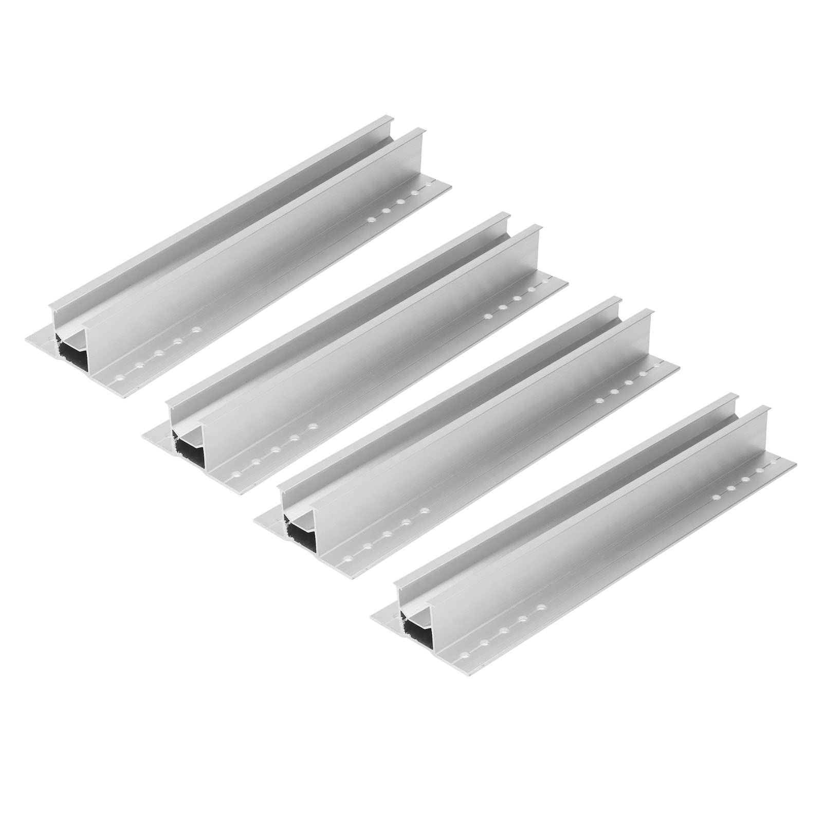 Zestaw wsporników paneli słonecznych, stop aluminium, odporny na 300 mm, dach stojący