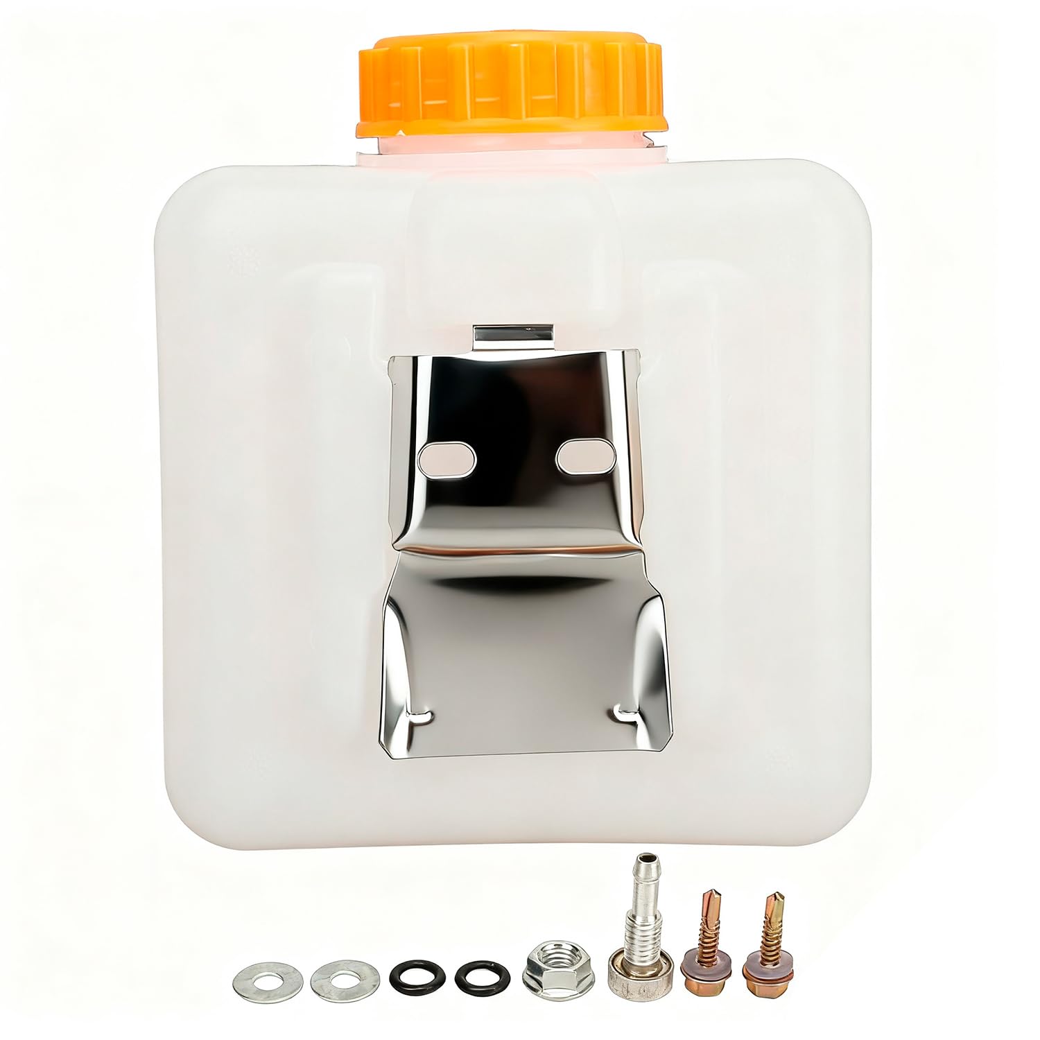 Tissting Serbatoio Carburante, 2,5L Plastica Serbatoio Benzina con Ugello Olio e Staffa in Lega di Acciaio, Tanica Olio Universale per Barca Auto Camion Accessori Riscaldatore di Parcheggio