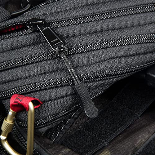 Image of Aqbah Zipper Pull Cord, Zip Puller, Zip Slider Replacement, Zipper Tags for Bag, Backpacks, Jackets, Luggage, Purses, Handbags Pack of 20(Black)