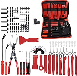 NiLooki Trim Removal Tool, 238PCS Auto Trim Removal Tool Kit, Plastic Panel Fastener Removal Tool, Trim Removal Kit for Car/Trim/Panel/Door/Audio/Auto Clip Pliers/Terminal Removal Tool Kit