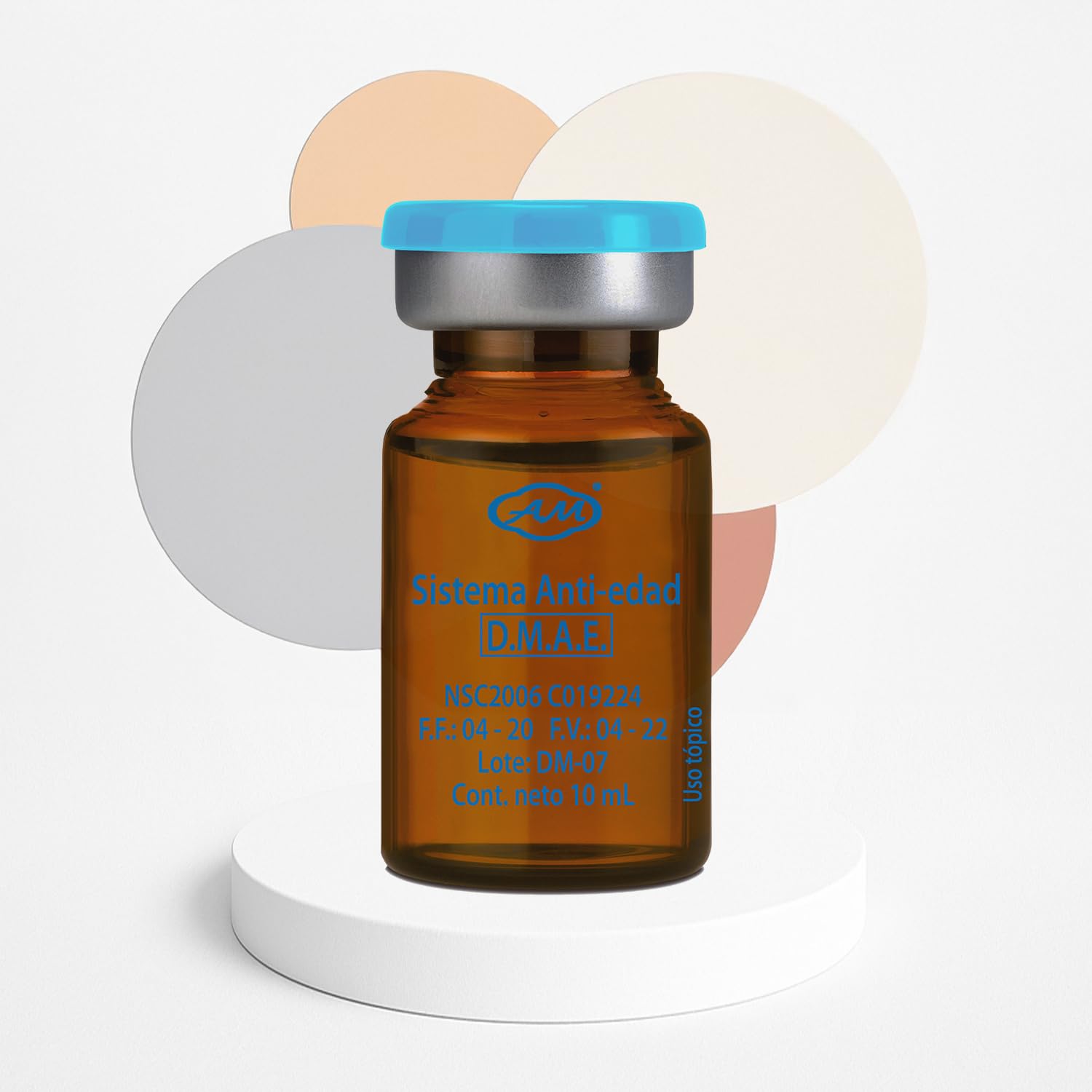 | Anti-Aging DMAE System – Firming & Elasticity Boosting Serum | With 3.4% D.M.A.E. | For Professional Cosmetic Use Only | 5x10mL Vials