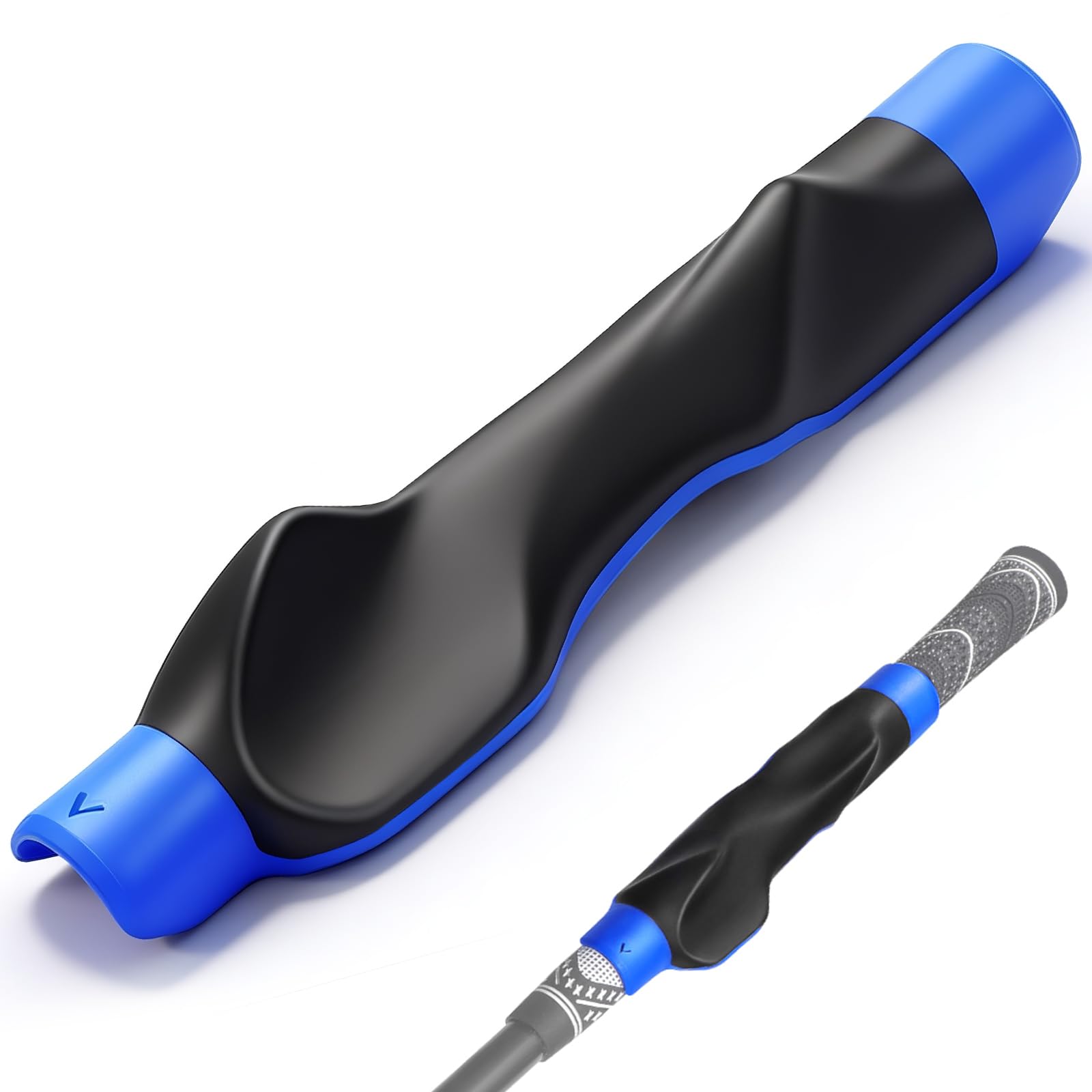 Golf Grip Trainer Right-Hand Swing Trainer Practice Grip Corrector for Proper Hand Position Muscle Memory Consistent Swings Non-Slip