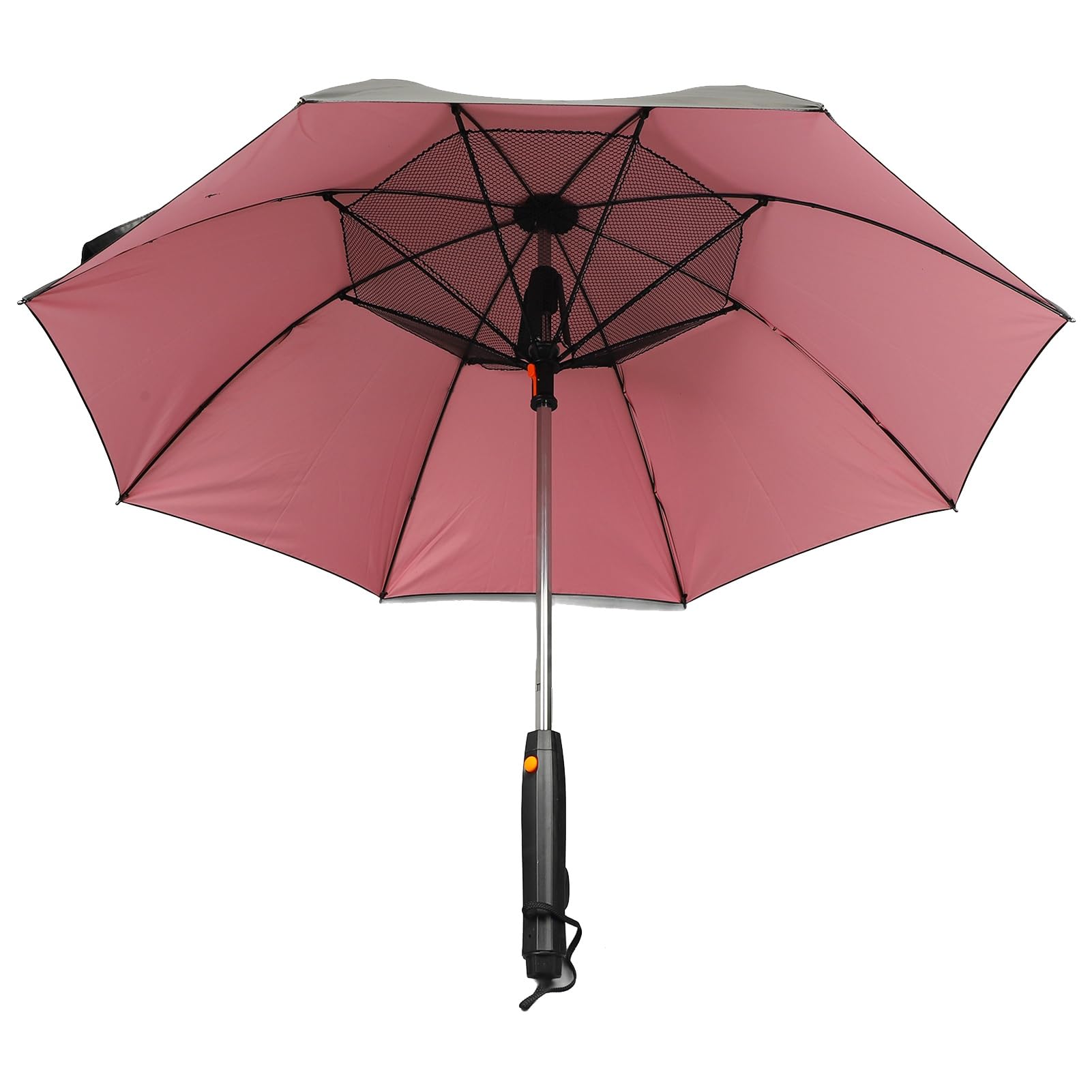 Yctze Przenośny parasol blokujący S 7,6 cm z wentylatorem i opryskiwaczem na lato na zewnątrz, 8 żeber, wentylator zaparowania, kontrola - idealny na plażę, patio i do ogrodu