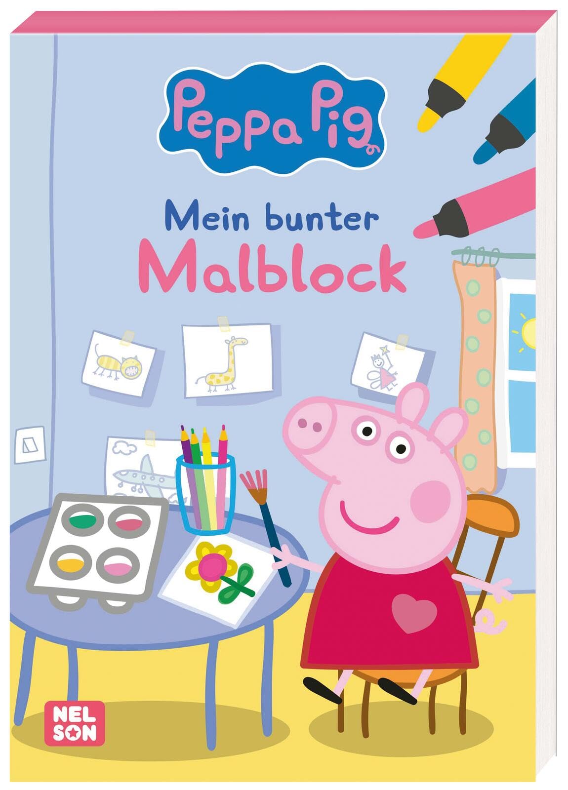 Peppa Wutz Ausmalbilder: Mein bunter Malblock: Mehr als 60 Ausmalmotive | Kinderbeschäftigung ab 3 Jahren