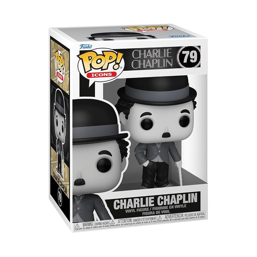チャールズチャップリン Amazon.com: Funko Pop Icons: Charlie Chaplin - Collectable