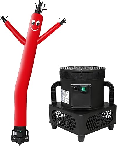 MOUNTO Bailarín de marionetas de mosca de 6 pies con soplador de 13 hp Set completo (rojo)