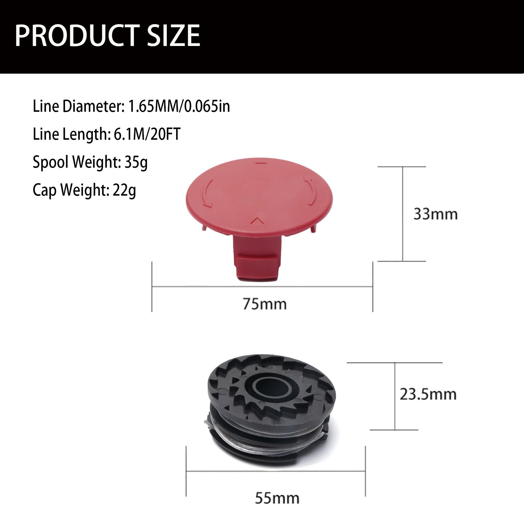 Lot De 12 Bobines De Rechange F016800351 Pour Débroussailleuse Bosch