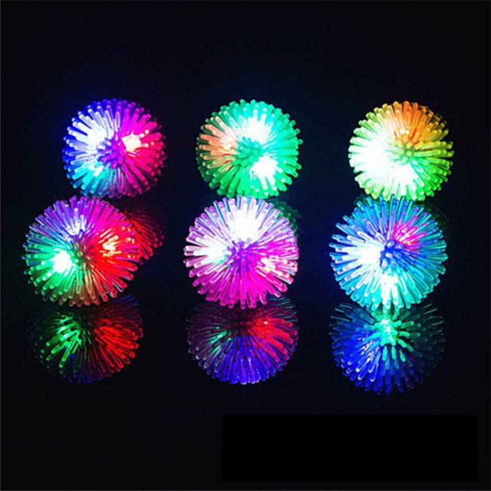 STOBOK 20 luces LED con baches, anillos de goma intermitentes, juguetes para dedos, regalos para fiestas de cumpleaños infantiles, aulas, premios, juguetes, luces para niños