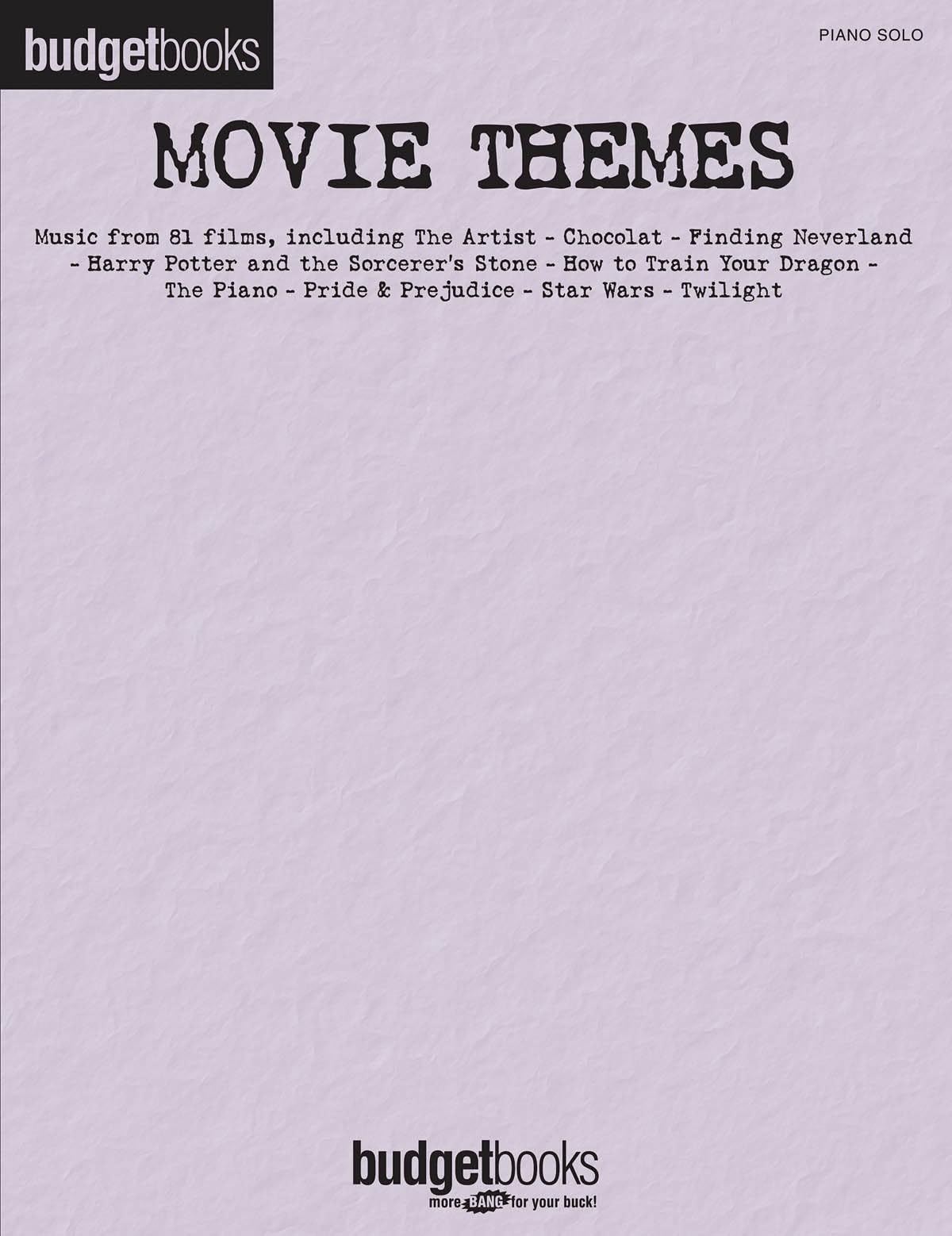 Movie Themes. Piano Solo.: Budget Books