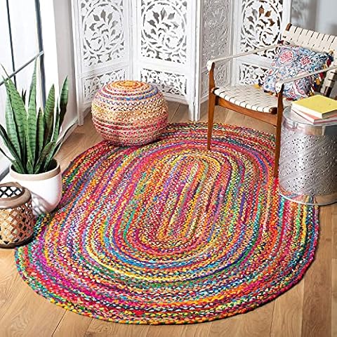 Tapis ovale en coton Vipanth Exports Cover