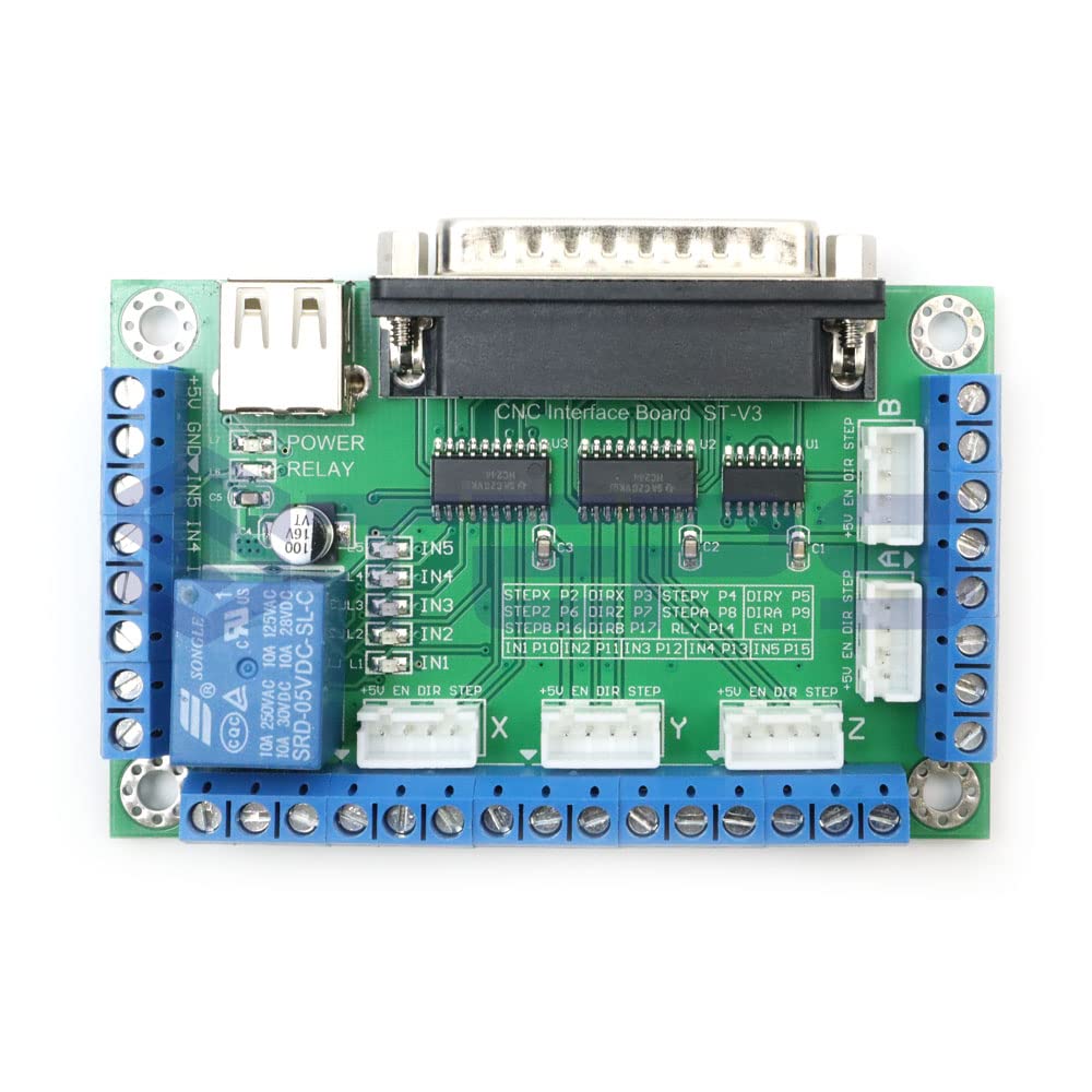 Davitu Motor Controller - 10PCS/lot CNC 5 Aixs Breakout Board + one usb caple