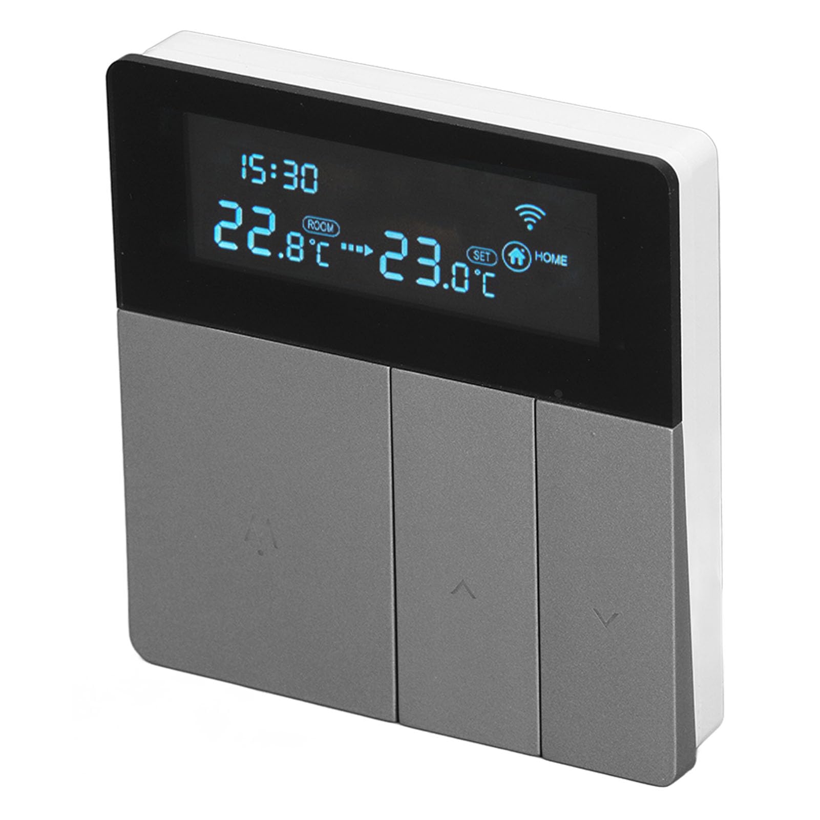 Inteligentny termostat kolorowy 16 A, programowalny, inteligentny elektryczny termostat grzewczy do prywatnych domów, biur, centrów handlowych i hoteli, prąd zmienny 90-240 V (WiFi, sterowanie głosowe