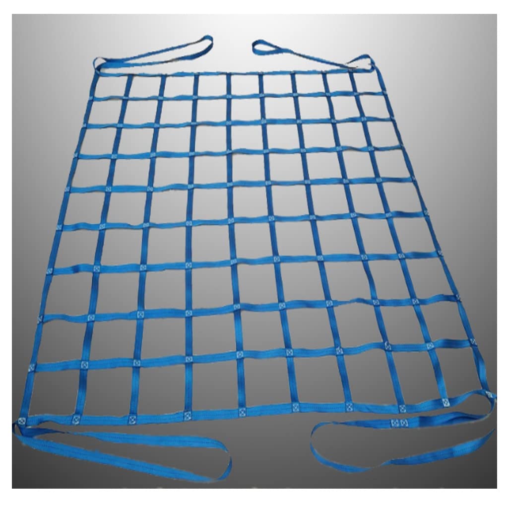 GTHTUHFD Cargo Hanging Net Suspension Nets Cargo Securing Net Cargo Hanging Net Material Handling Straps Hoisting Net Cargo Net Heavy Net For Motorcycle Bike Atv,1t-1.5X1.5m