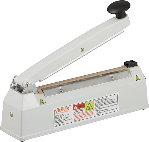 Miniatura 10 de VEVOR Sellador de impulso de 8 pulgadas, máquina de sellado térmico manual con modo de calefacción ajustable, selladores de bolsas retráctiles de