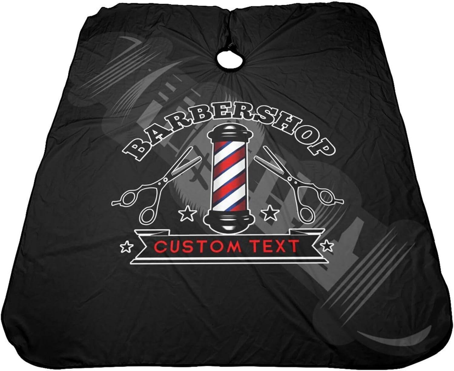 Custom Barber Cape Hairdresser Cape, Add Your Photo Text Logo Personalized Salon Cape for Men, Customized Hair Cutting Cape for Home Salon Barbershop