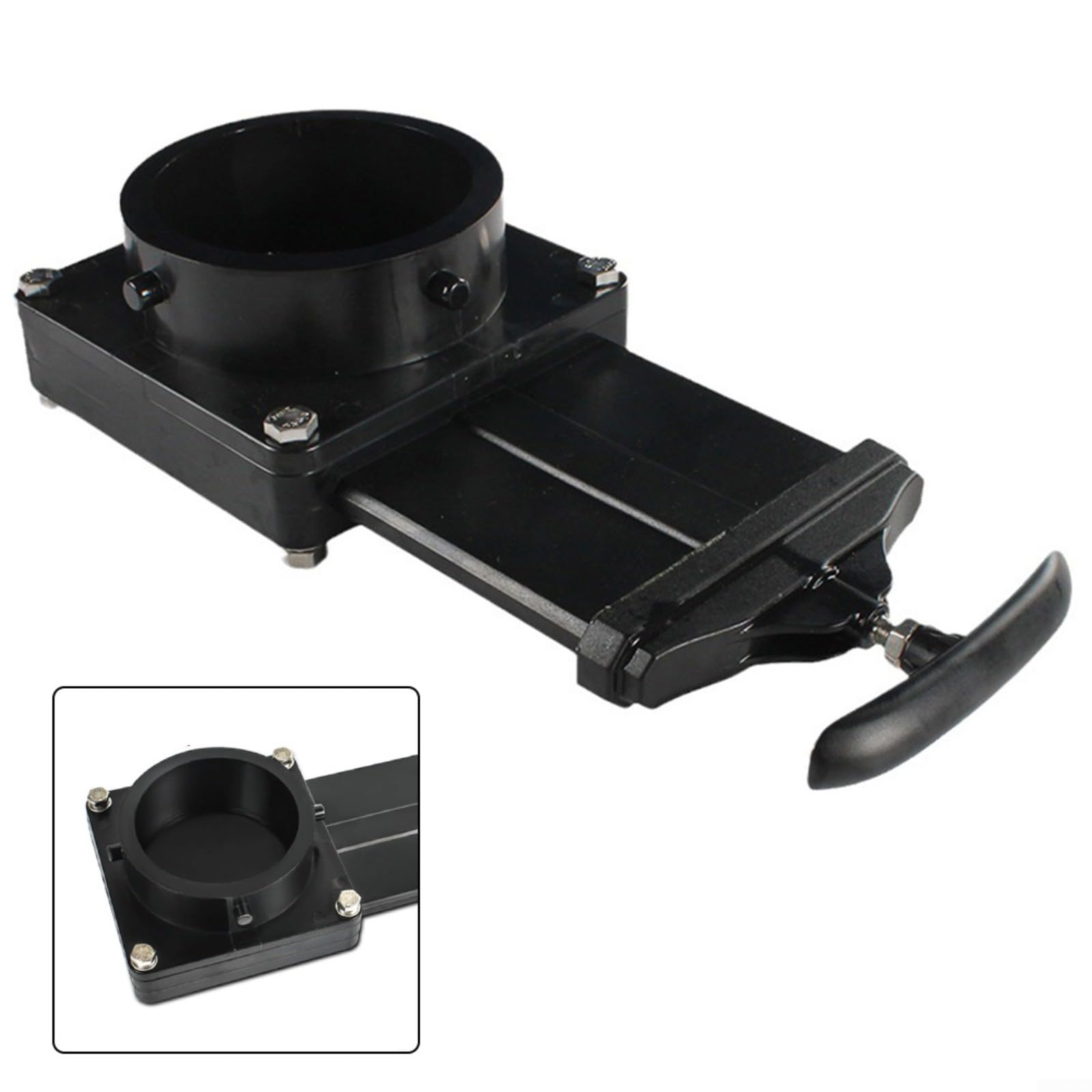 Valvola di scarico dell'acqua nera da 3 pollici per RV Camper Rimorchio Serbatoio di scarico in plastica ABS Parte cancello scarico scarico