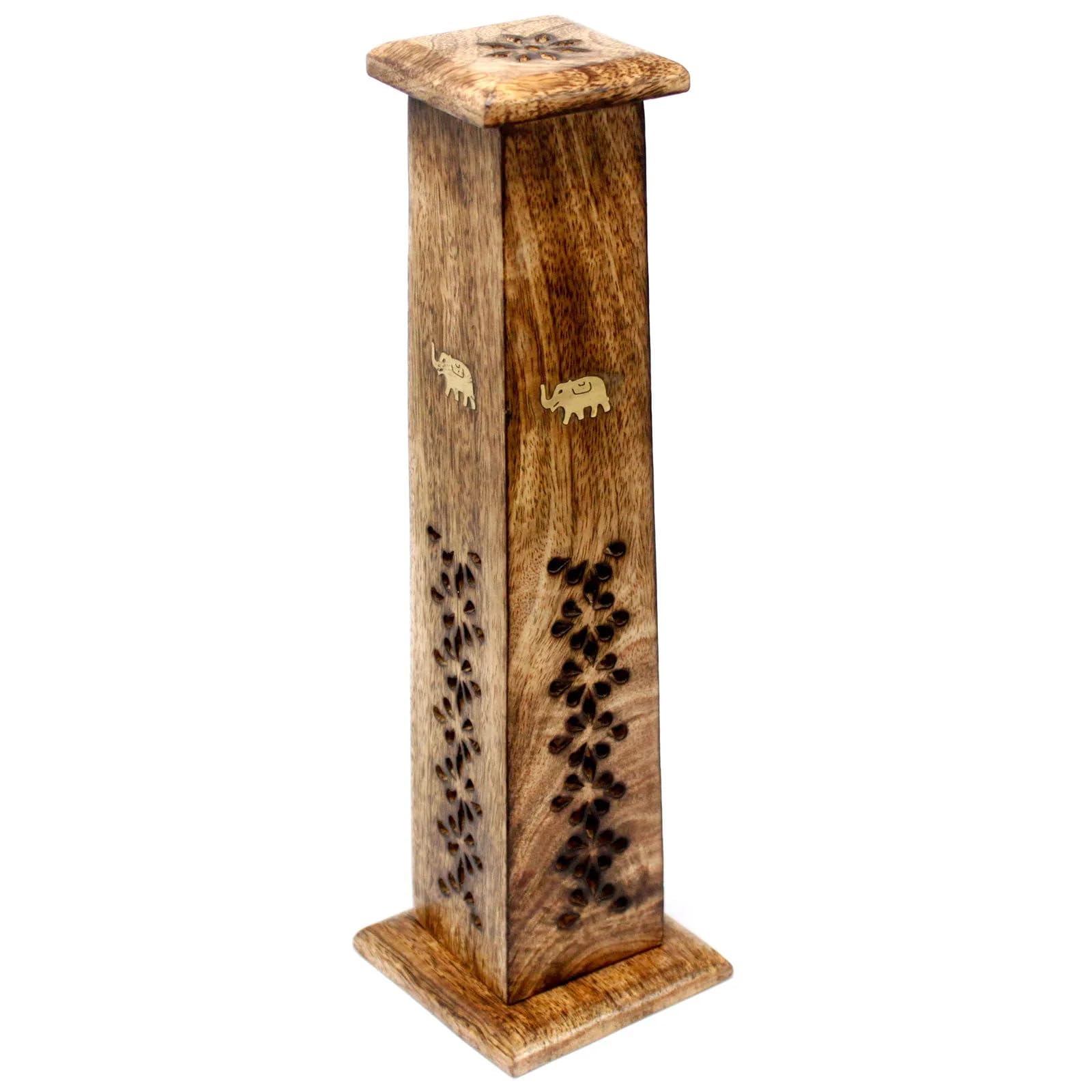 Blue Pirate Box Of 2 Tapered Incense Tower - Mango Wood