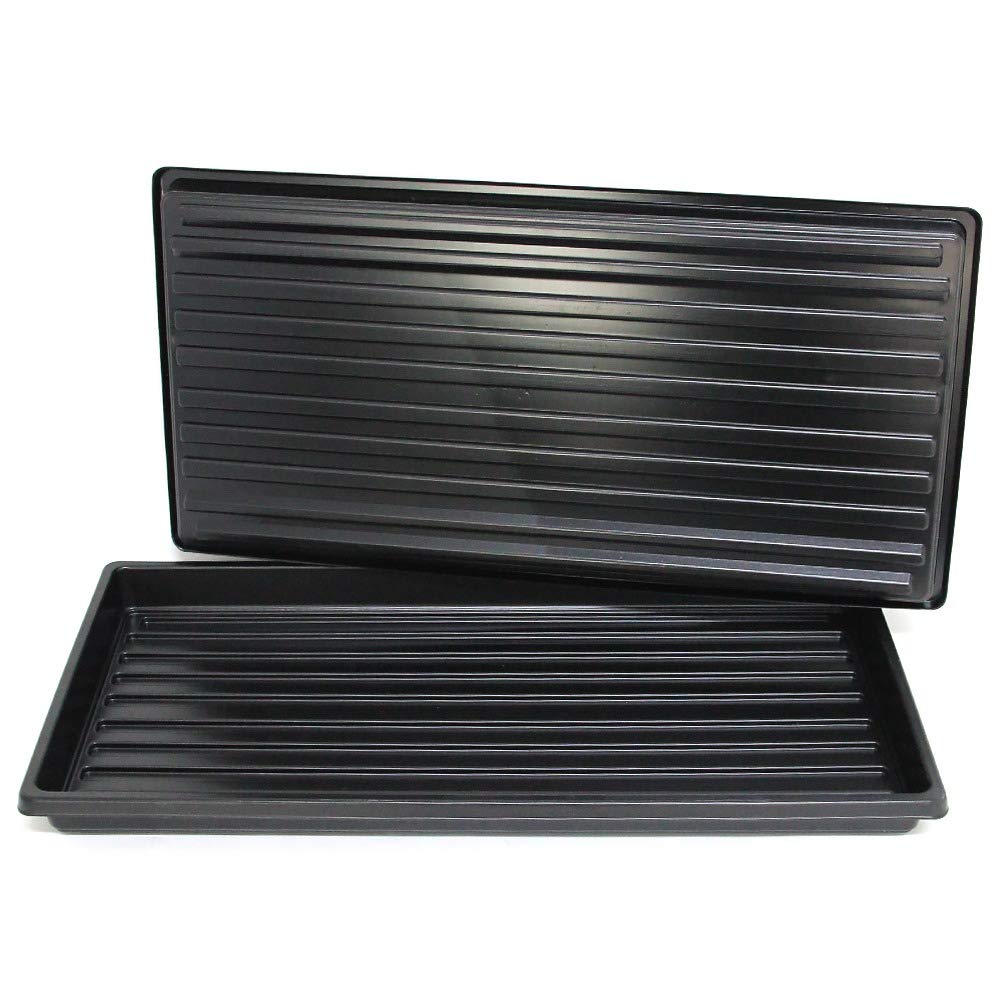 Lot de 10 plateaux à micro-greens (sans trous) 25,4 x 50,8 cm pour microgreens et herbe de blé 10 plateaux de qualité supérieure sans trous