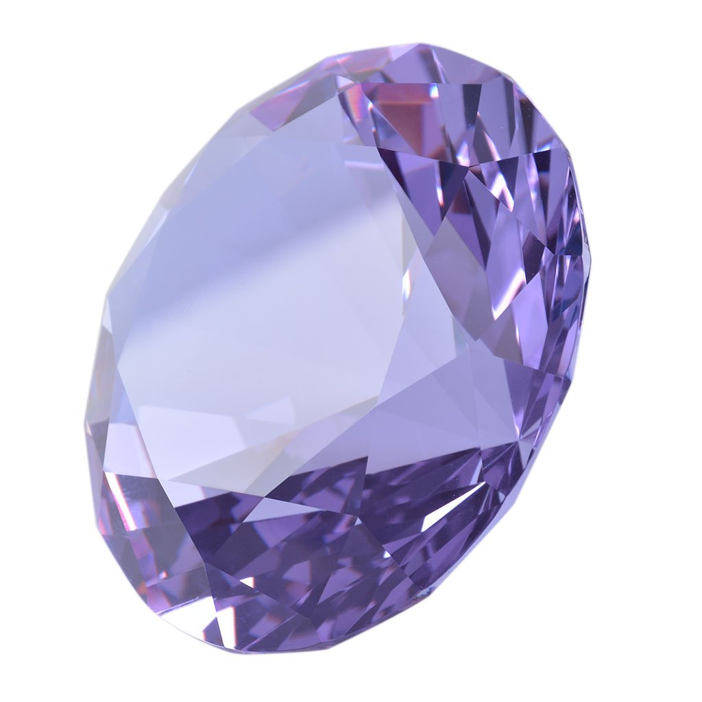 Photo 1 of *PHOTO FOR REFERENCE** GREEN LONGWIN 80mm(3.1 inch) Crystal Diamond Paperweight Jewels Wedding Decorations Centerpieces Home Decor