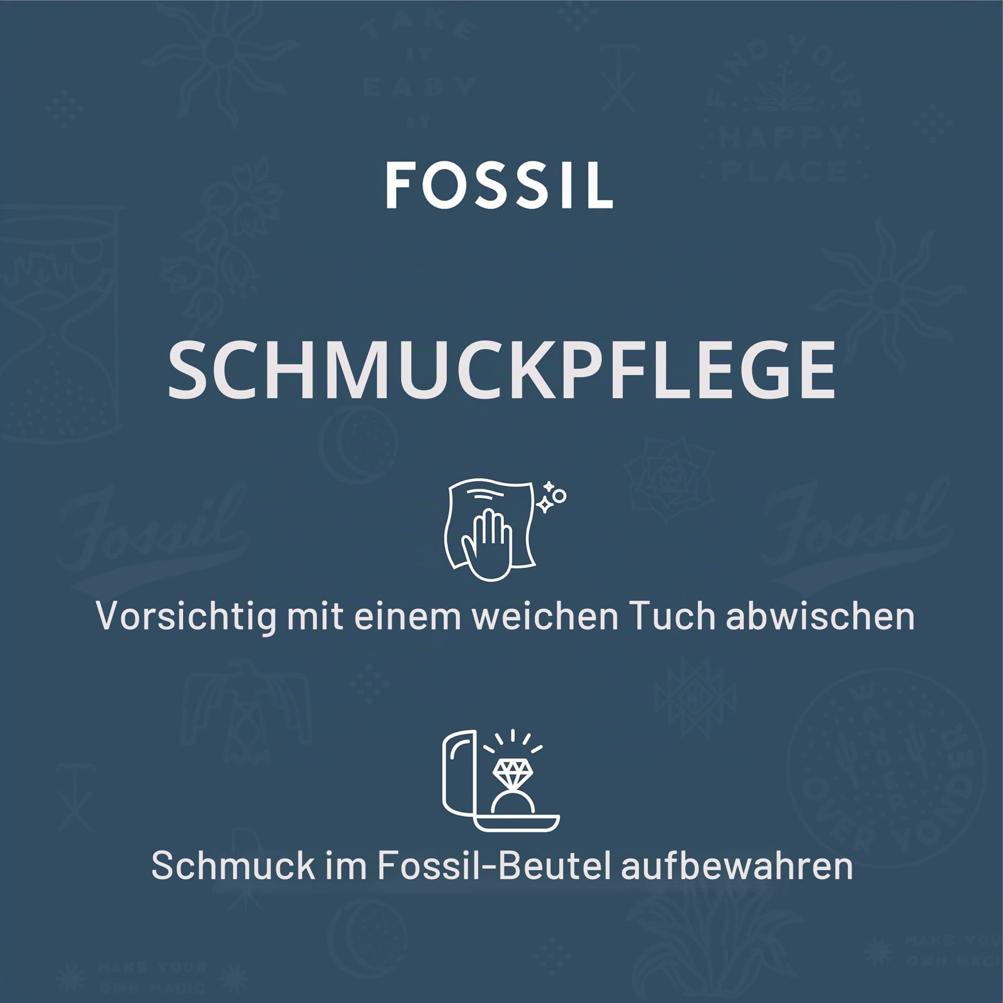 Fossil Damen Ohrringe aus Edelstahl oder Halbedelstein mit Hebelverschluss