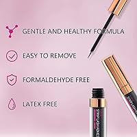 Vista 2 de Pegamento para pestañas postizas, pegamento de pestañas súper fuerte, pegamento negro para pestañas postizas, el mejor pegamento impermeable