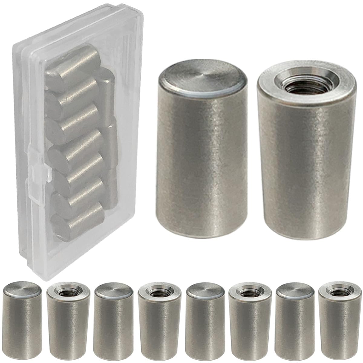10Pack Stainless Steel Engine Plugs Compatible with Non-AFM GM Engines 2008-2023 LSX &amp; LT Models 4.8, 5.3, 6.0, 6.2L Series, Non-DOD/AFM Oil Valley Plugs Fit for ls Swap Parts