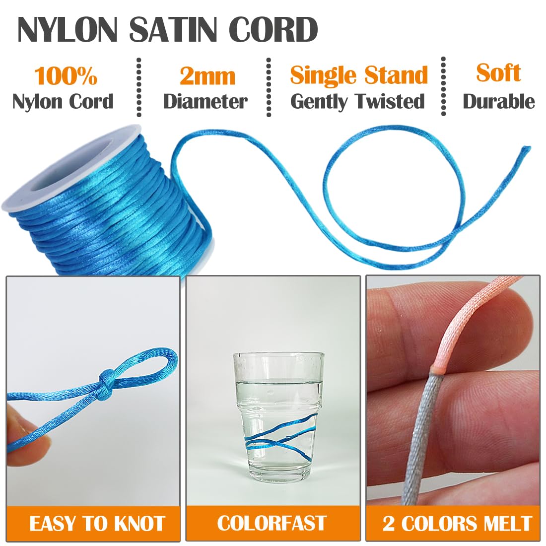 Suo Long Bracelet String for Bracelet Making 2mm Thin Friendship Bracelet Thread 12 Rolls for Jewelry Making,Satin Trim Cord for Kumihimo,Beading,Lanyard,Necklace Chinese Knot Craft Strings - Image 3