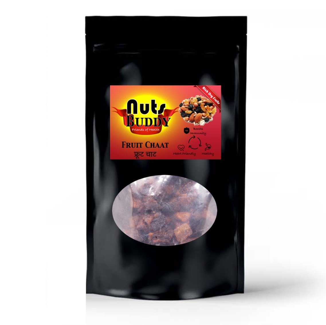 Nuts Buddy Fruit Chaat 850g Spicy Dehydrated Fruits Pouch-image-43