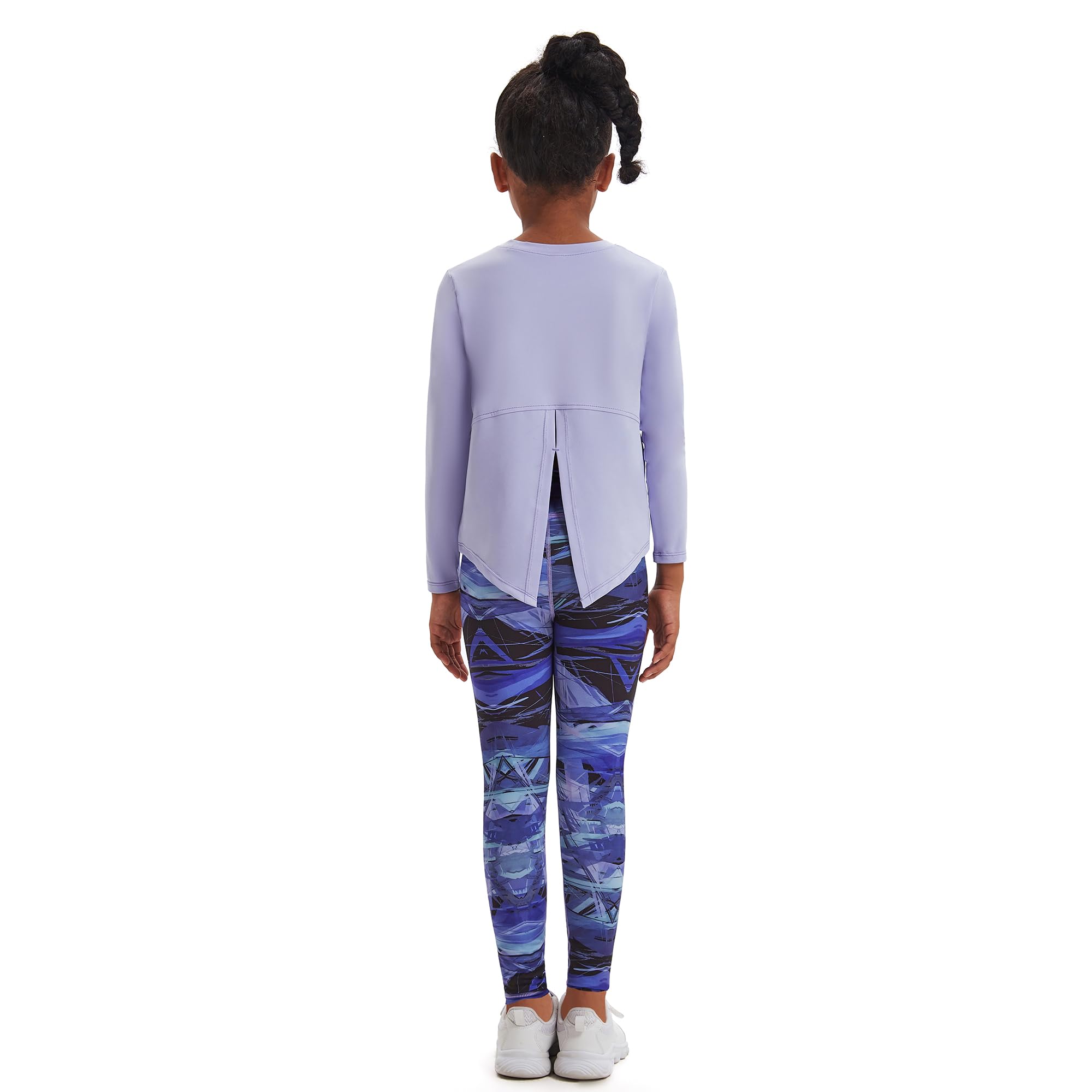 Mädchen Split zurück lange Ärmel Trainingsanzug 2PCS, Pullover Sweatshirt + Hose Jogging-Anzug für Kinder Jugendliche Frühling Herbst Outdoor Sport Yoga Set（Alter 5-14Jahre）